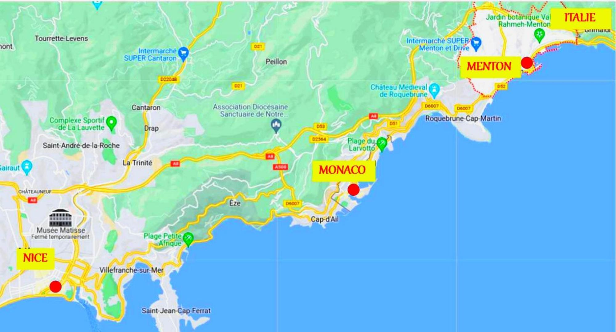 Menton, Centre Historique, Vue Mer Exterior foto